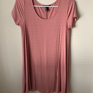 blush tshirt dress